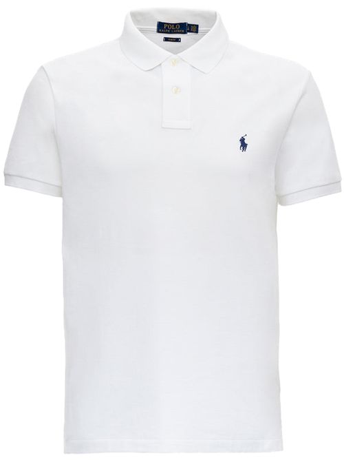 Polo Ralph Lauren polo bianca in cotone con ricamo pony Polo Ralph Lauren | 710-666998-002WHITE